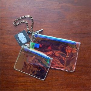 SOLD—Stella and Max Clear Wristlet and Accessory B